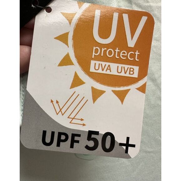 NWT CQC Sports Mint Green UV Protection L/S Top Size Small - Picture 4 of 8